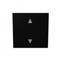 Изображение товара Jasmart FD Черный матовый (soft touch) Выключатель 1-кл жалюзи 10A 250V~