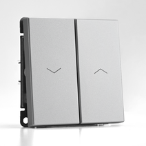 Изображение товара Выключатель жалюзи Systeme Electric ArtGallery 2-клавишный алюминий, 10 А Изображение товара Выключатель жалюзи Systeme Electric ArtGallery 2-клавишный алюминий, 10 А