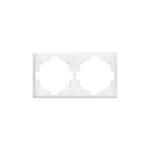 Изображение товара Рамка KRANZ STRONG 2-постовая белая для розеток и выключателей