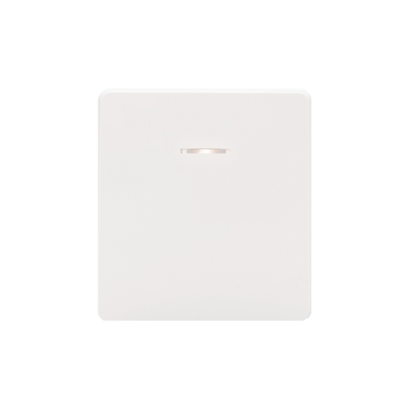 Изображение товара KRANZ ROUND Выключатель 1 кл проходной (переключатель) с подсветкой 10А с/у перламутр, с 1-пост. рамкой