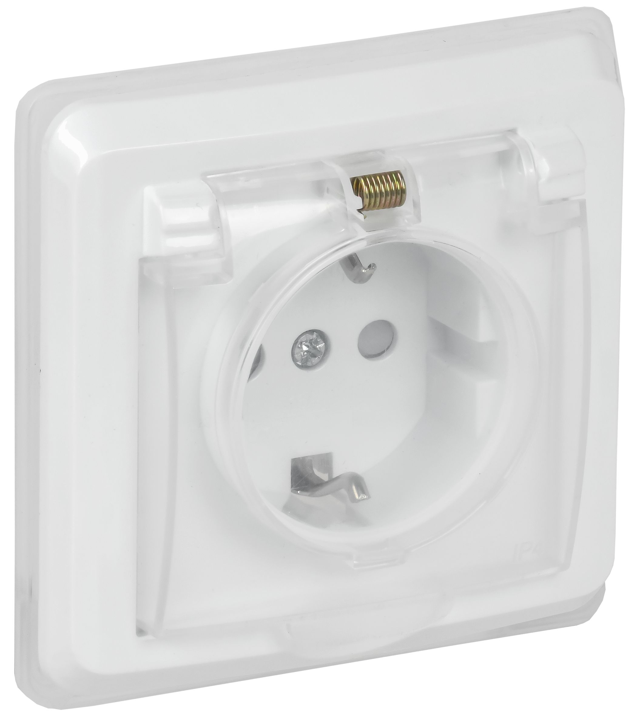 Изображение товара GENERICA VEGA РСбш10-3-ВБ Розетка 1-ая з/к з/ш кр. 16А IP44 ВЕГА белый