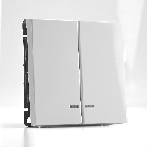 Изображение товара Systeme Electric ArtGallery Белый Выключатель 2-клавишный с подсветкой, сх.5а, 10АХ, механизм