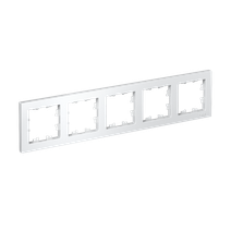 Изображение товара Рамка для электроустановочных изделий Systeme Electric AtlasDesign Лотос 5 модулей