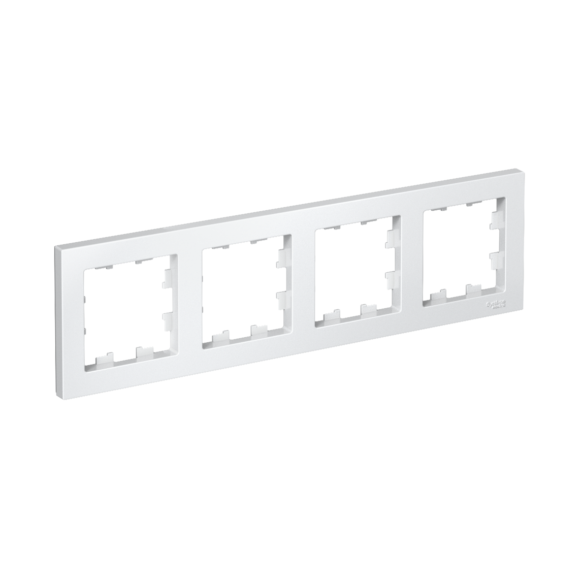 Изображение товара Рамка электрическая Systeme Electric AtlasDesign Лотос универсальная 4-местная белая
