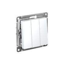 Изображение товара Systeme Electric AtlasDesign Лотос Выключатель 3-клавишный, сх.1+1+1, 10АХ, механизм