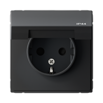 Изображение товара Systeme Electric ArtGallery Aqua Карбон Розетка с заземлением IP44 16А