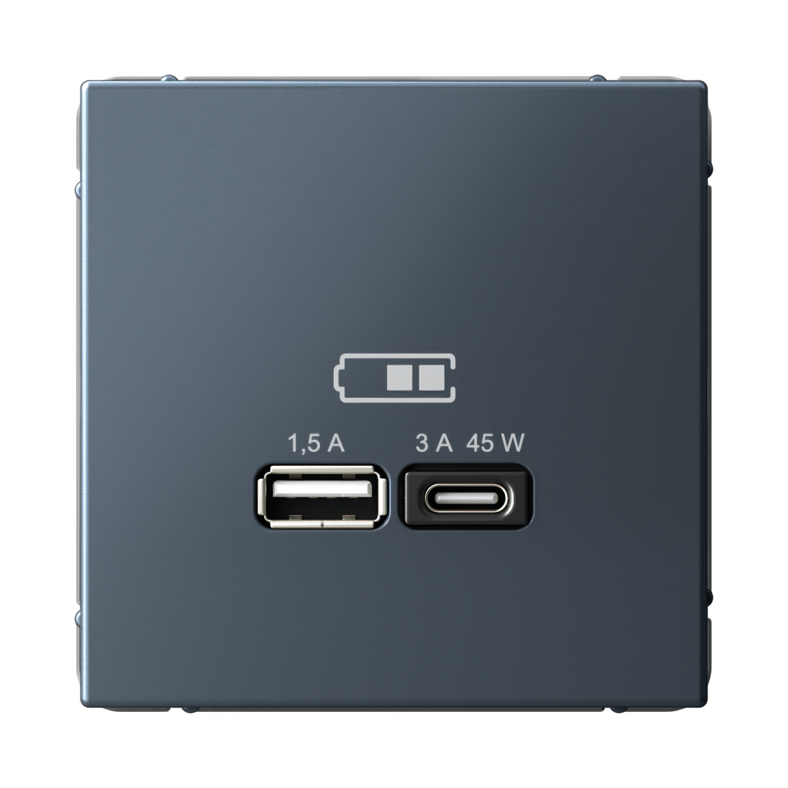 Изображение товара Systeme Electric ArtGallery Грифель USB Розетка A + тип-C 45Вт высокоскор.заряд. QC, PD, механизм Изображение товара Systeme Electric ArtGallery Грифель USB Розетка A + тип-C 45Вт высокоскор.заряд. QC, PD, механизм
