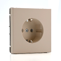 Изображение товара Systeme Electric ArtGallery Песочный Розетка с заземлением, 16А, механизм, быстрозажим. клем.