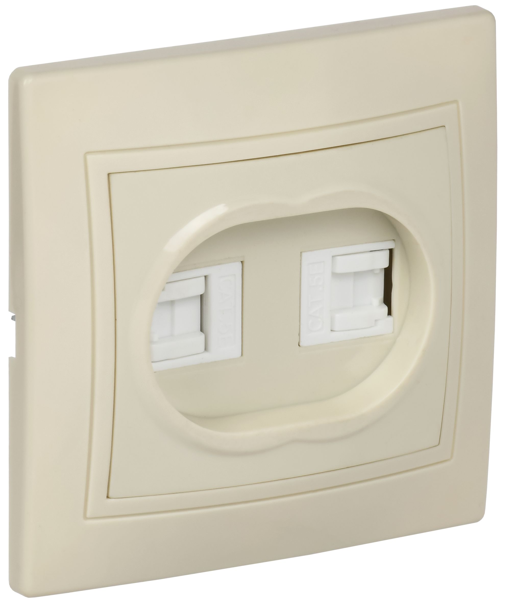 Изображение товара KVARTA GENERICA Розетка 2-я компьютерная РК12-ККм крем