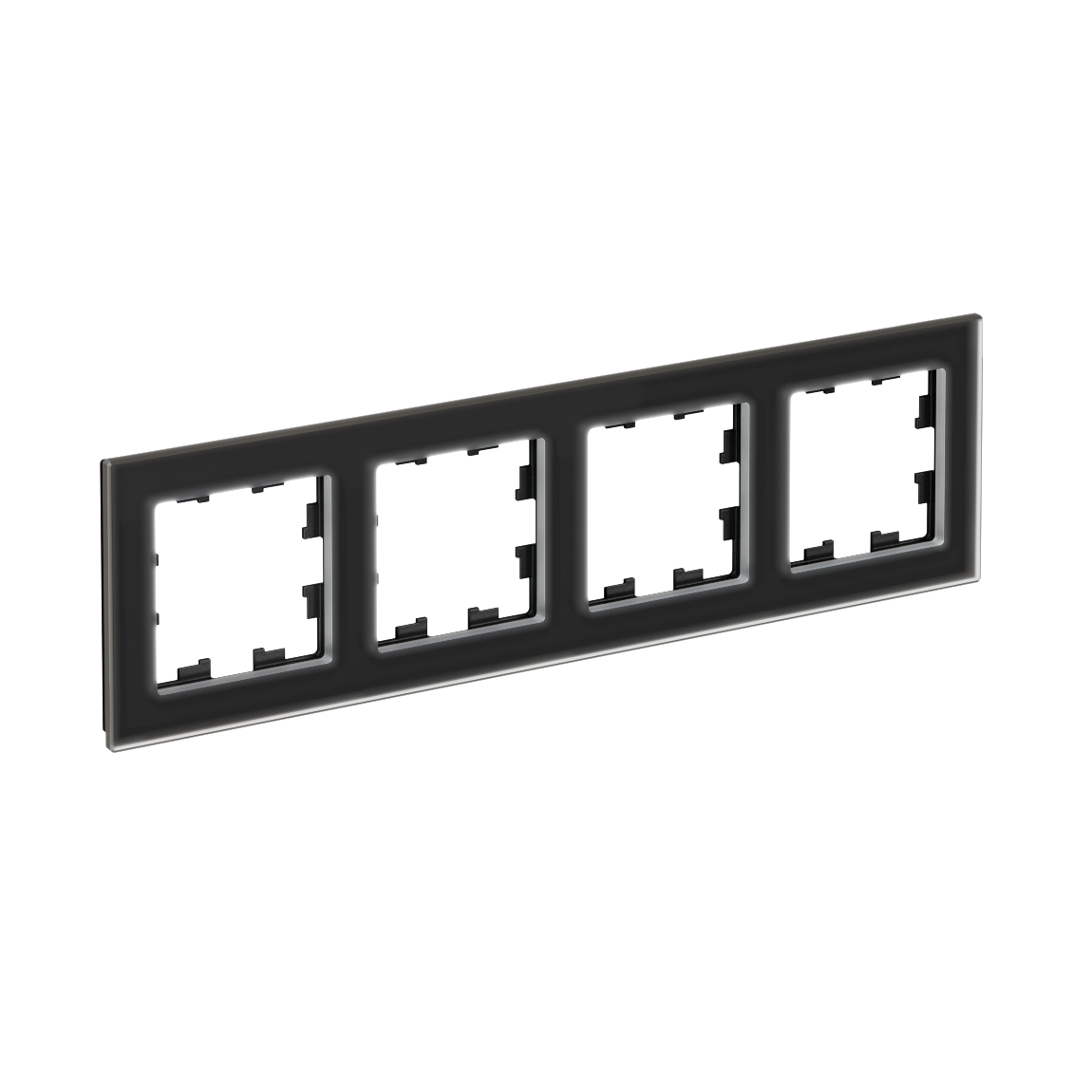 Изображение товара Systeme Electric AtlasDesign Nature Матовое стекло черный Рамка 4-ая