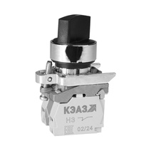 Изображение товара КЭАЗ Переключатель КПЕ1511РС-черный-1но+1нз-ручка-фикс-2поз-IP54.