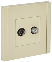 Изображение товара IEK FORTE&PIANO Ваниль Розетка двойная TV+SAT FP438