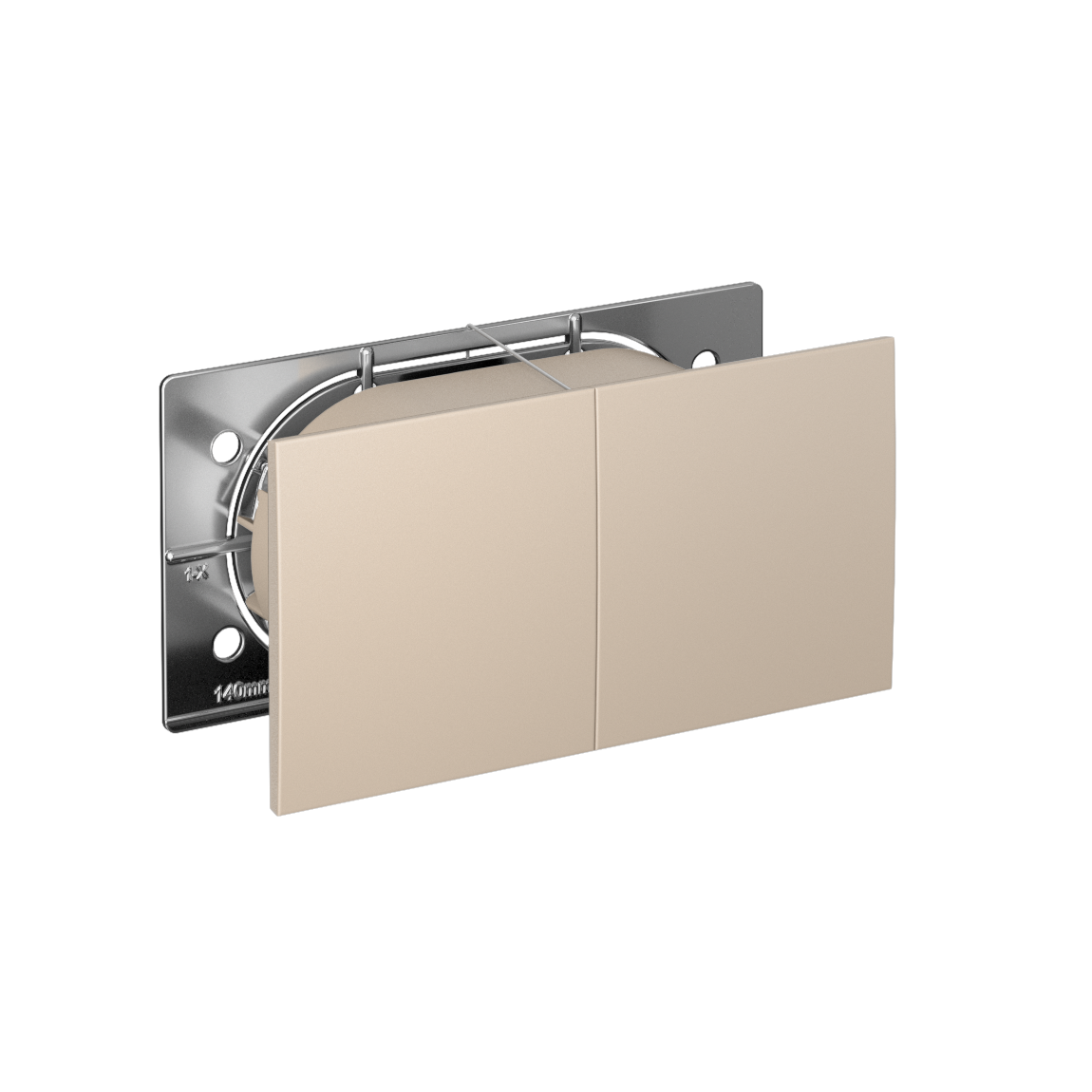 Изображение товара Розетка Systemе Electric AtlasDesign Песочный с заземлением и шторками