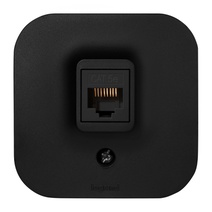 Изображение товара Legrand Quteo Чёрный матовый Розетка RJ45 категория 5е UTP.
