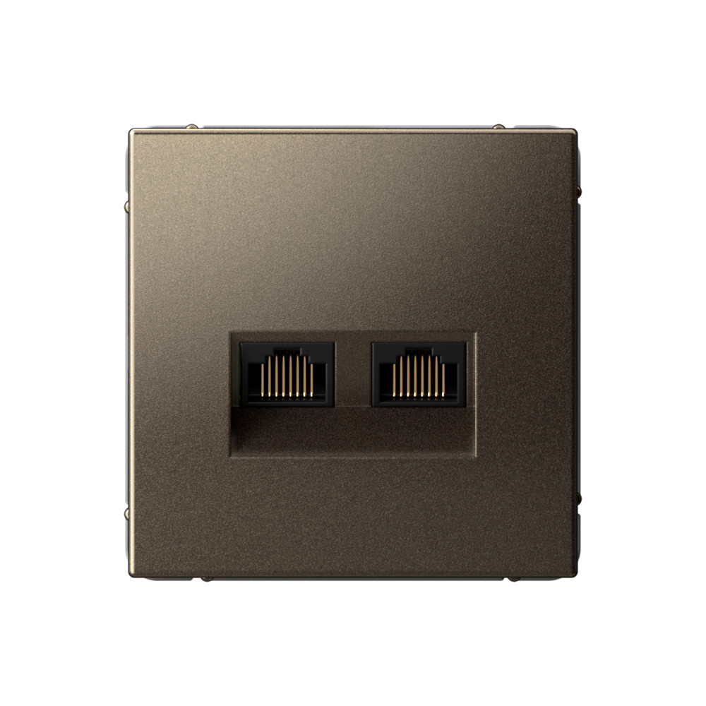 Изображение товара Systeme Electric ArtGallery Мокко: двойная RJ45+RJ45, кат.6А