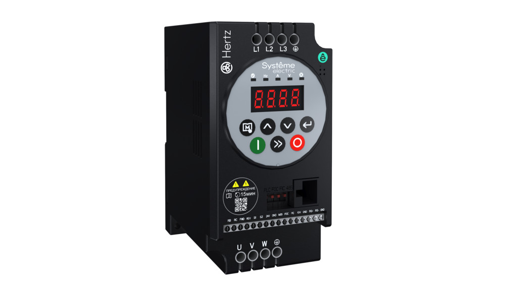 Изображение товара Systeme Electric Преобразователь частоты STV050 1,5 кВт 380В ЭМС С3 + LED панель оператора