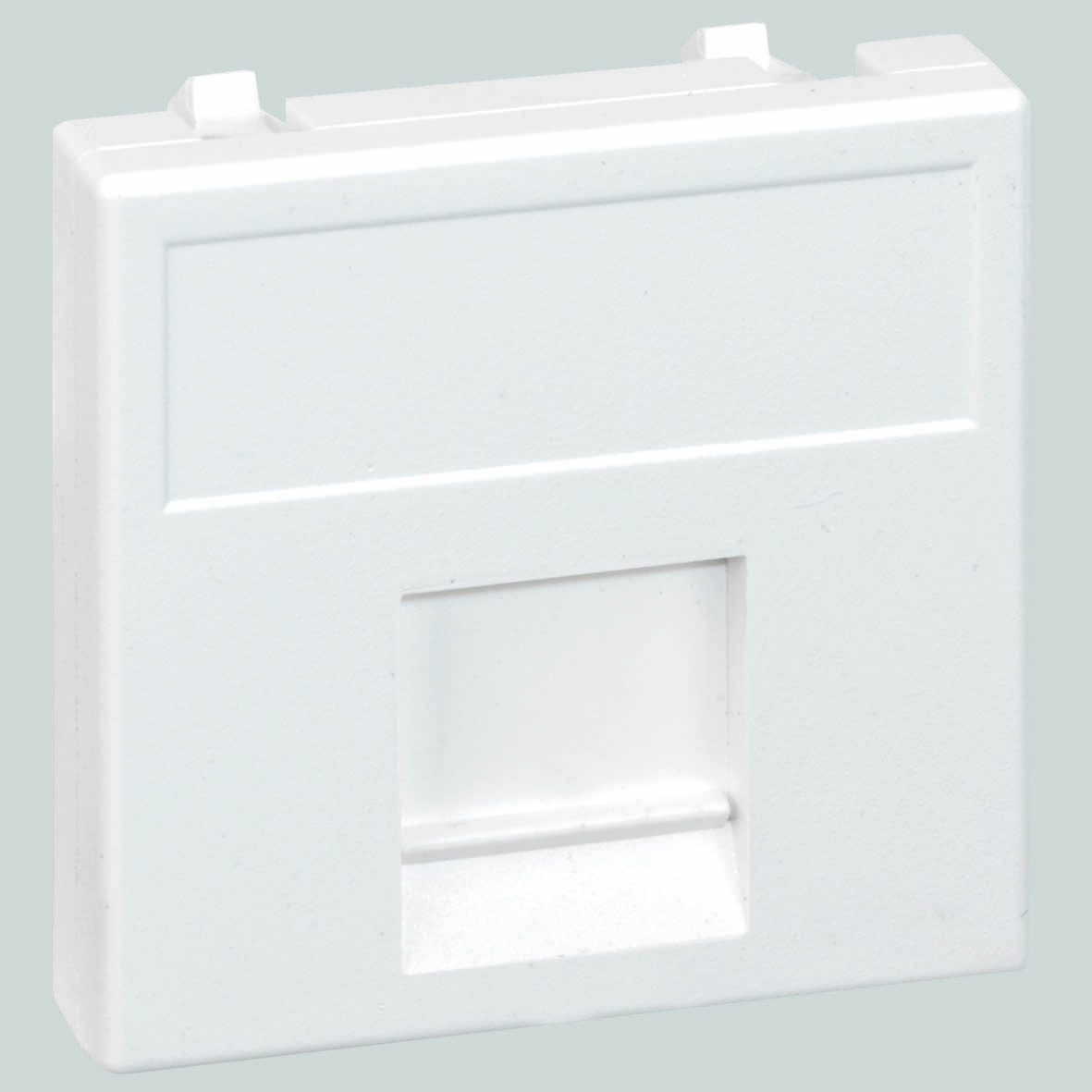 Изображение товара Simon Connect RJ45 адаптер со шторкой, белый, 1 розетка