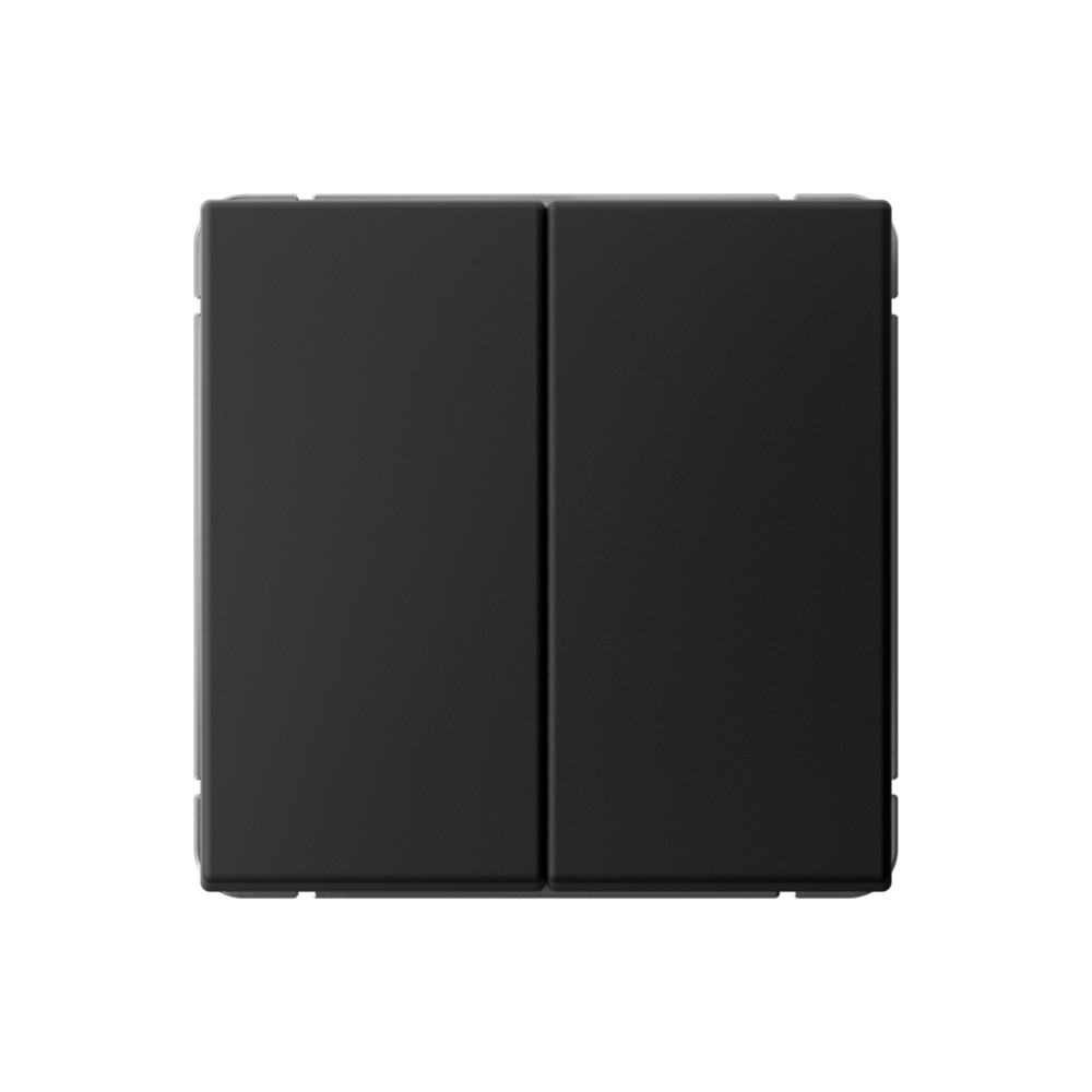 Изображение товара Systeme Electric ArtGallery Карбон Выключатель 2-клавишный кнопочный, сх.2, 10А, механизм