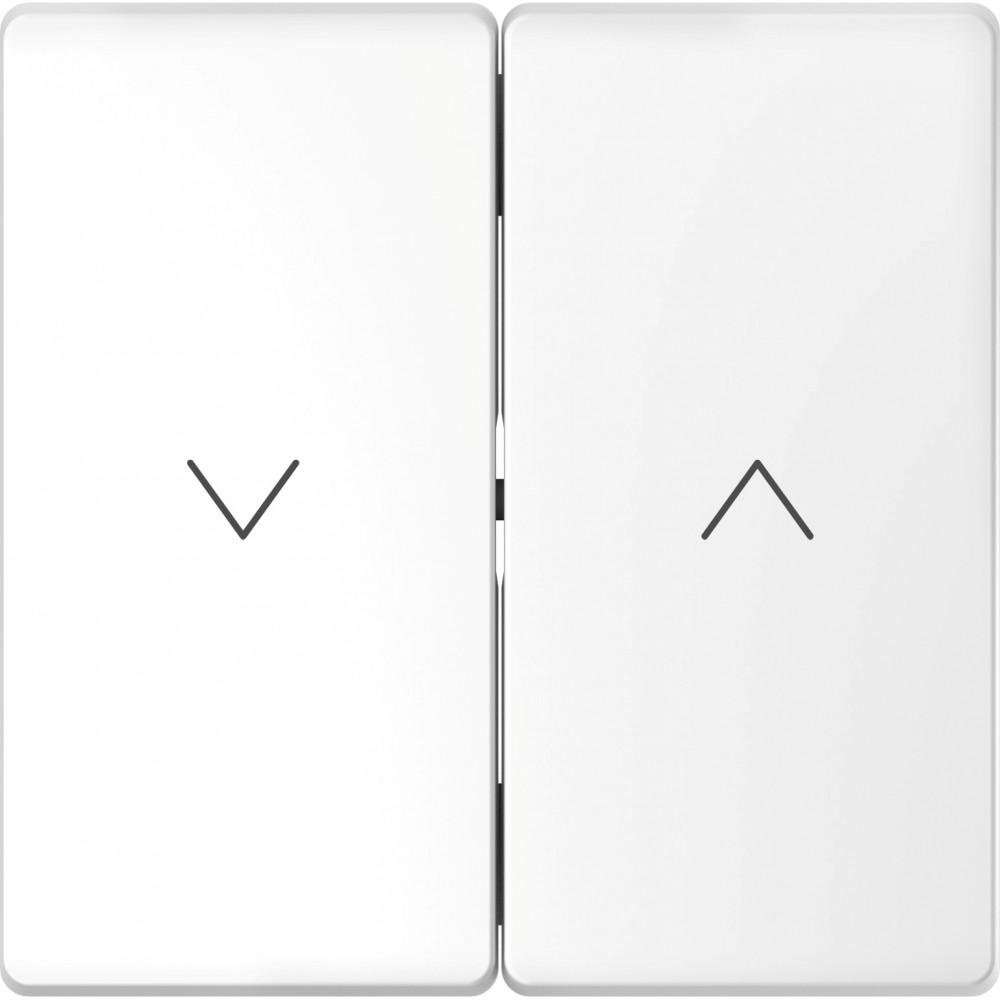 Изображение товара Клавиша Schneider Electric D-Life Белый лотос Нажимная двойная клавиша для жалюзи