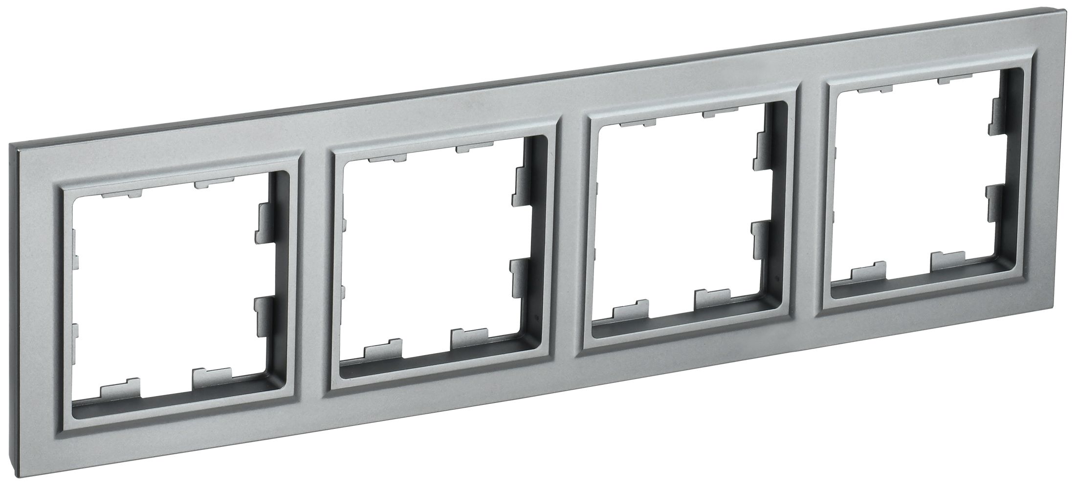 Изображение товара IEK BRITE BASE Сталь Рамка 4-м РУ-4-БрС