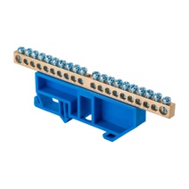 Изображение товара EKF PROxima Шина 0 N (6x9) 20 отв. латунь синий изолятор