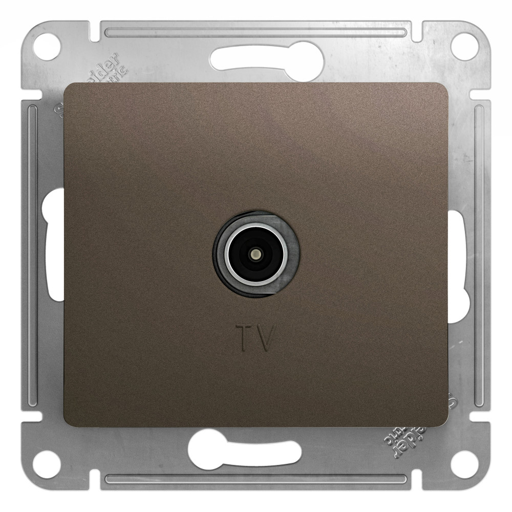 Изображение товара Systeme Electric Glossa Шоколад Розетка TV коннектор