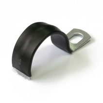 Изображение товара Промрукав Скоба металлическая однолапковая с полимерным покрытием СМО-П d25-26 мм (100шт/600шт уп/кор)