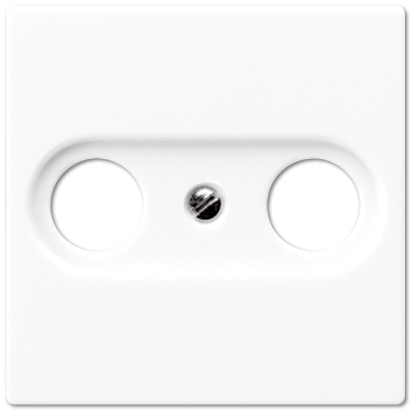 Изображение товара JUNG A 500 Белая Накладка TV-FM розетки