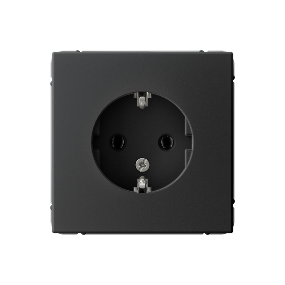 Изображение товара Systeme Electric ArtGallery Карбон Розетка с заземлением, 16А, механизм