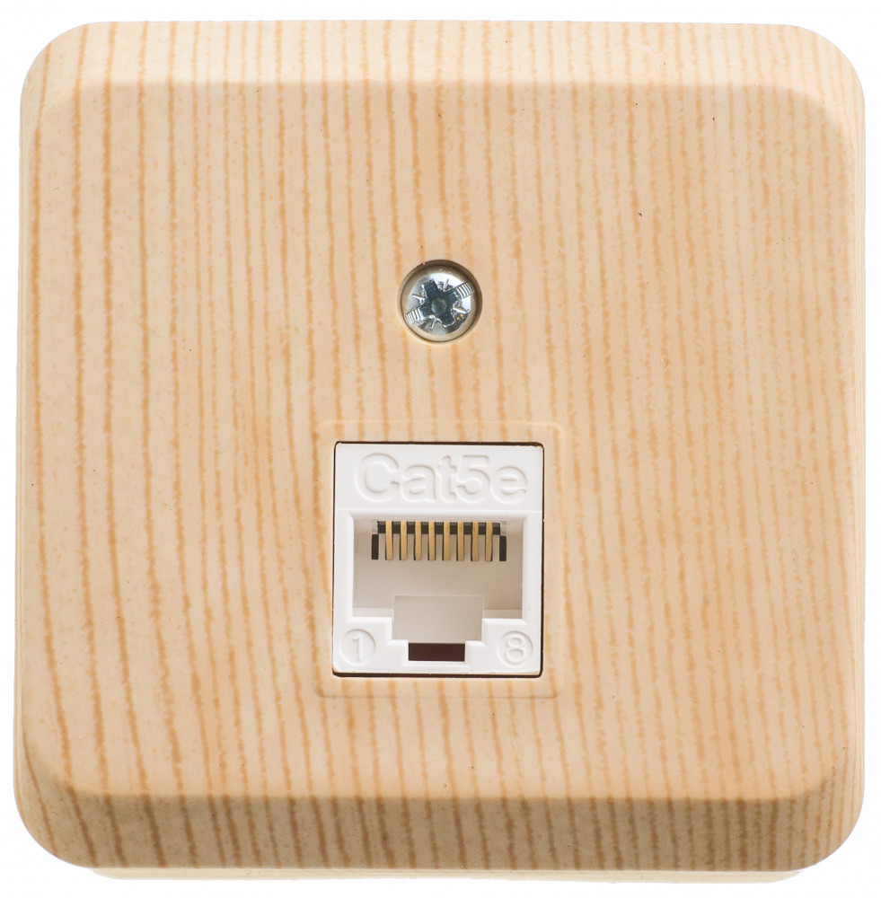 Изображение товара Systeme Electric Этюд наруж Сосна Розетка компьютерная RJ45 кат.5E