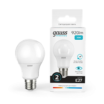 Изображение товара Gauss Лампа Elementary A60 10W 920lm 4100K Е27 LED