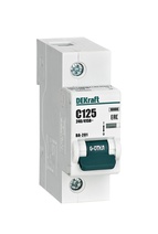 Изображение товара Автоматический выключатель DEKraft ВА-201 1Р 125А (C) 10кА