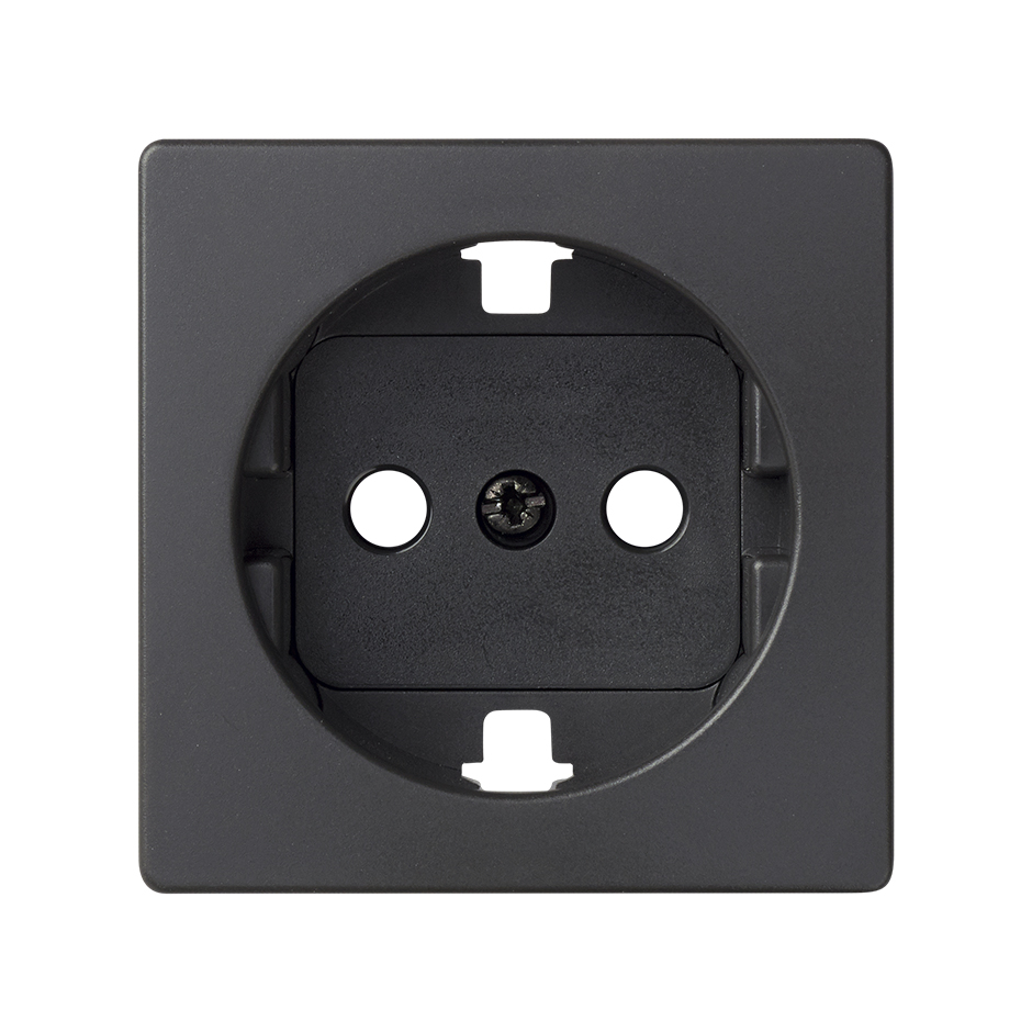 Изображение товара Simon 82 Графит Накладка розетки 1-ая с/з