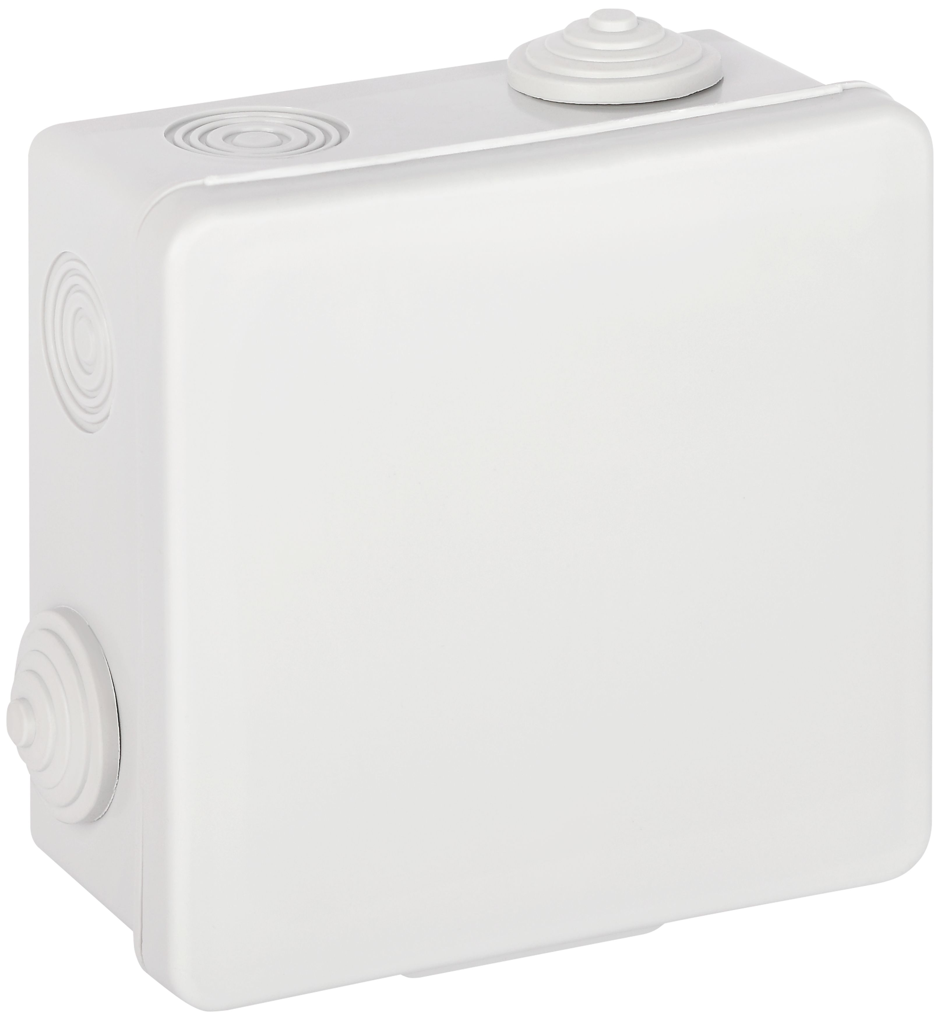 Изображение товара ЭРА Распаячная коробка KOR-100-100-50-8g открытой установки серая 100х100х50мм с гермовводами 8 вх. IP54