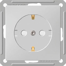 Изображение товара Systeme Electric Wessen 59 Бел Розетка с/з с защитными шторками