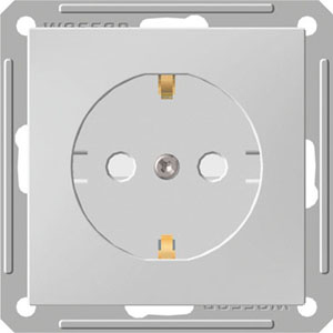 Изображение товара Systeme Electric Wessen 59 Бел Розетка с/з с защитными шторками