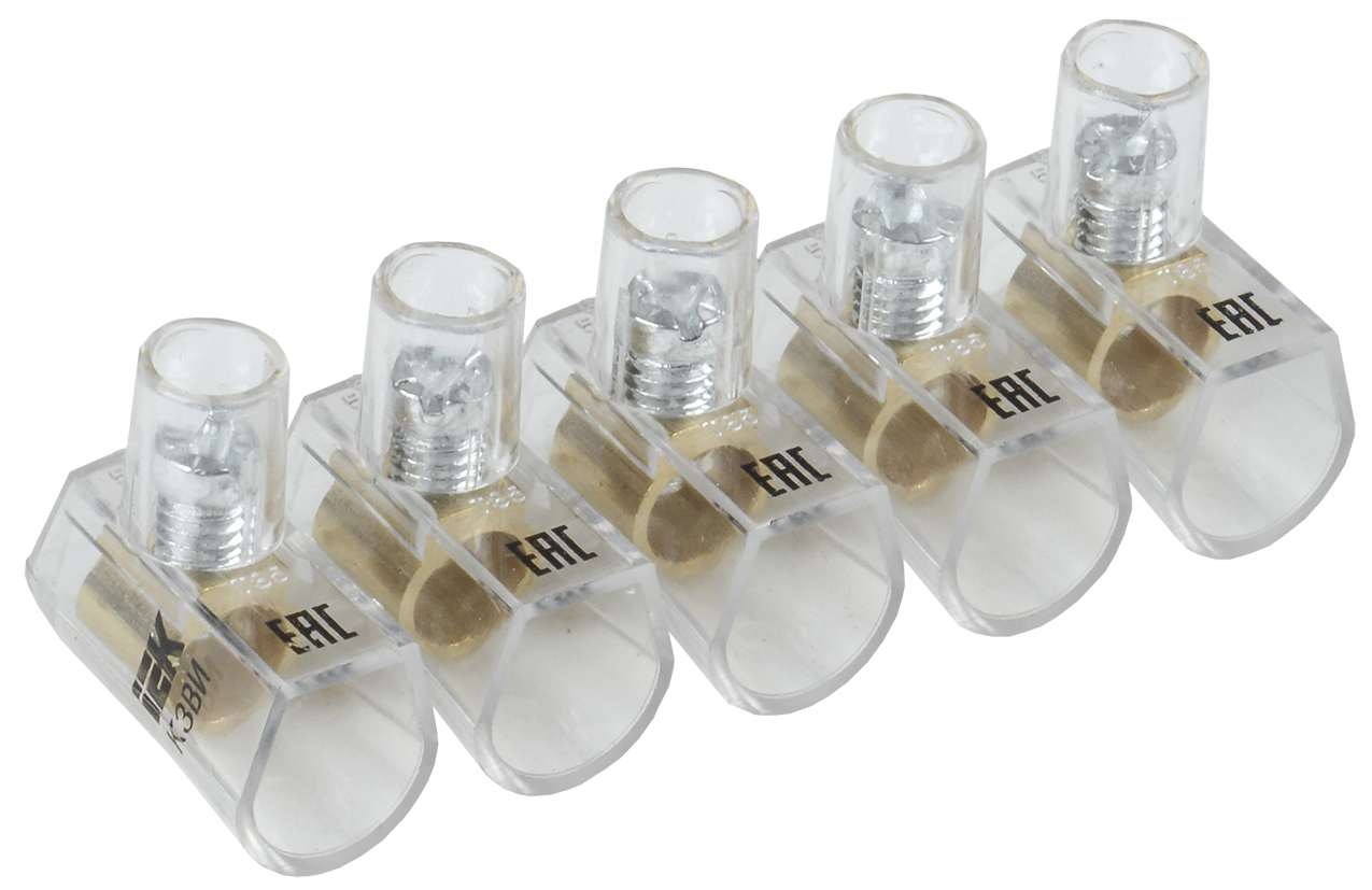 Изображение товара IEK Зажим винтовой концевой изолированный КЗВИ 6,0мм2 (5x1) Изображение товара IEK Зажим винтовой концевой изолированный КЗВИ 6,0мм2 (5x1)