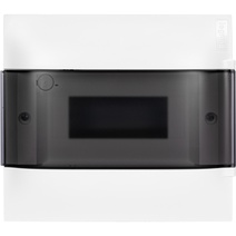 Изображение товара Legrand Practibox S Пластиковый щиток Встраиваемый (в полые стены) 1X8 Дымчатая дверь.