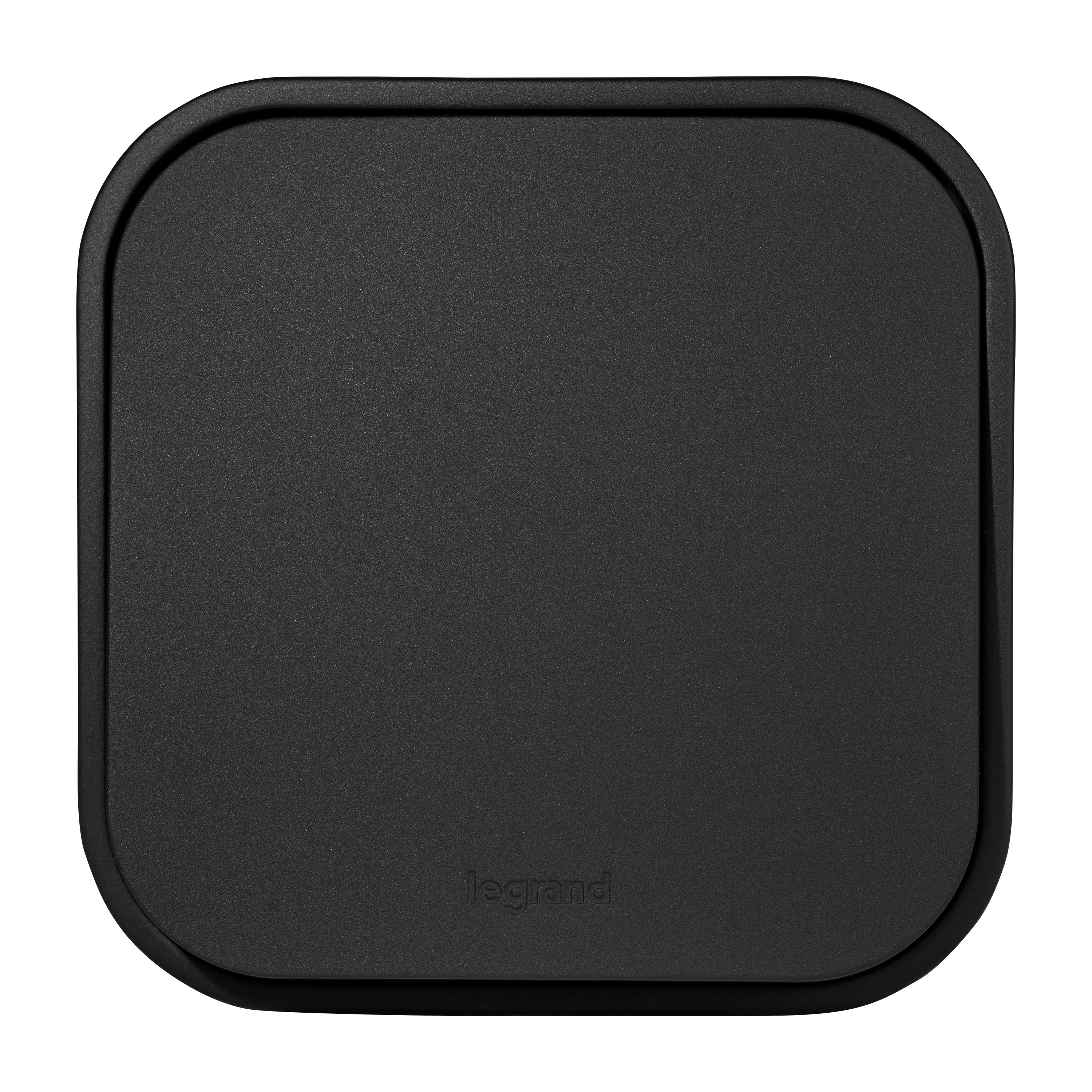 Изображение товара Legrand Quteo IP20 Чёрный матовый Выключатель одноклавишный 10А 250В винтовые зажимы накладной монтаж.