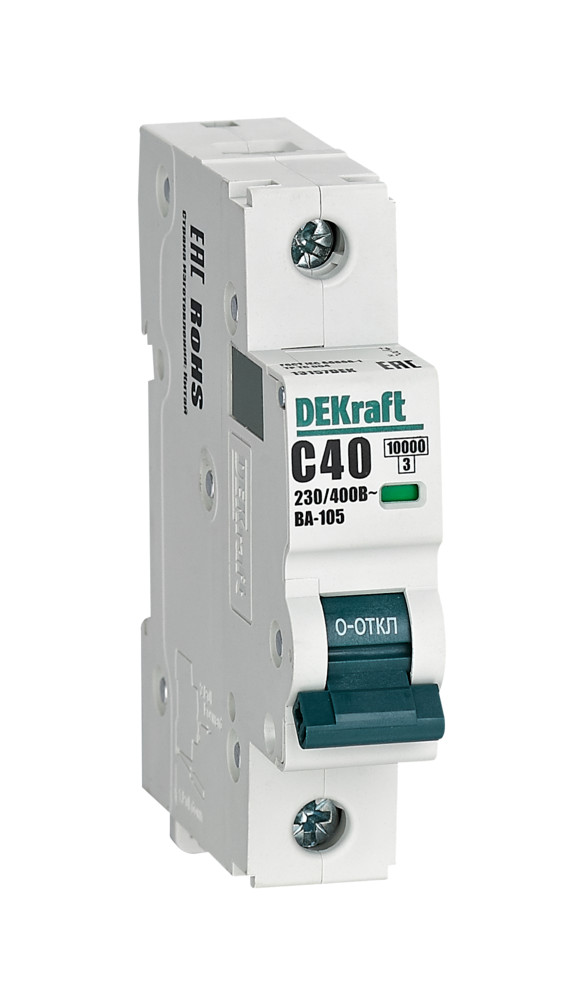 Изображение товара Dekraft Автоматический выключатель ВА105-1P-040A-C