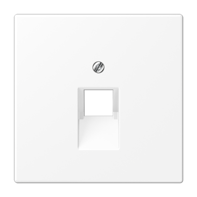 Изображение товара JUNG LS 990 Белый матовый — накладка для ЭУИ, фиксация винтом