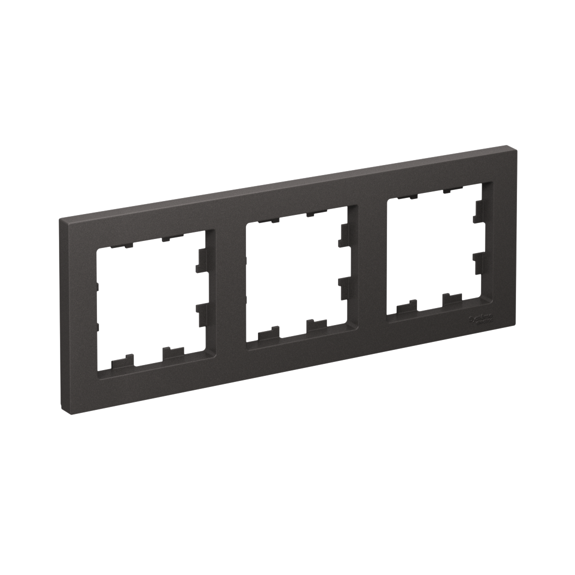 Изображение товара AtlasDesign базальт 3 места — рамка для выключателей, IP20