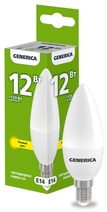 Изображение товара IEK GENERICA Лампа LED C35 свеча 12Вт 230В 3000К E14
