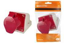 Изображение товара TDM Розетка 125 стационарная 3Р+РЕ+N 32А 380В IP44