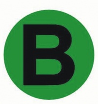 Изображение товара EKF PROxima Наклейка "B" d=20мм.