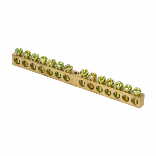 Изображение товара EKF PROxima PEN шина N/PE 6x9 мм, 14 отв., латунь