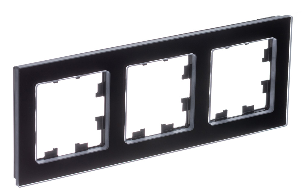 Изображение товара Systeme Electric AtlasDesign Nature Натуральное стекло Черный Рамка 3-ая