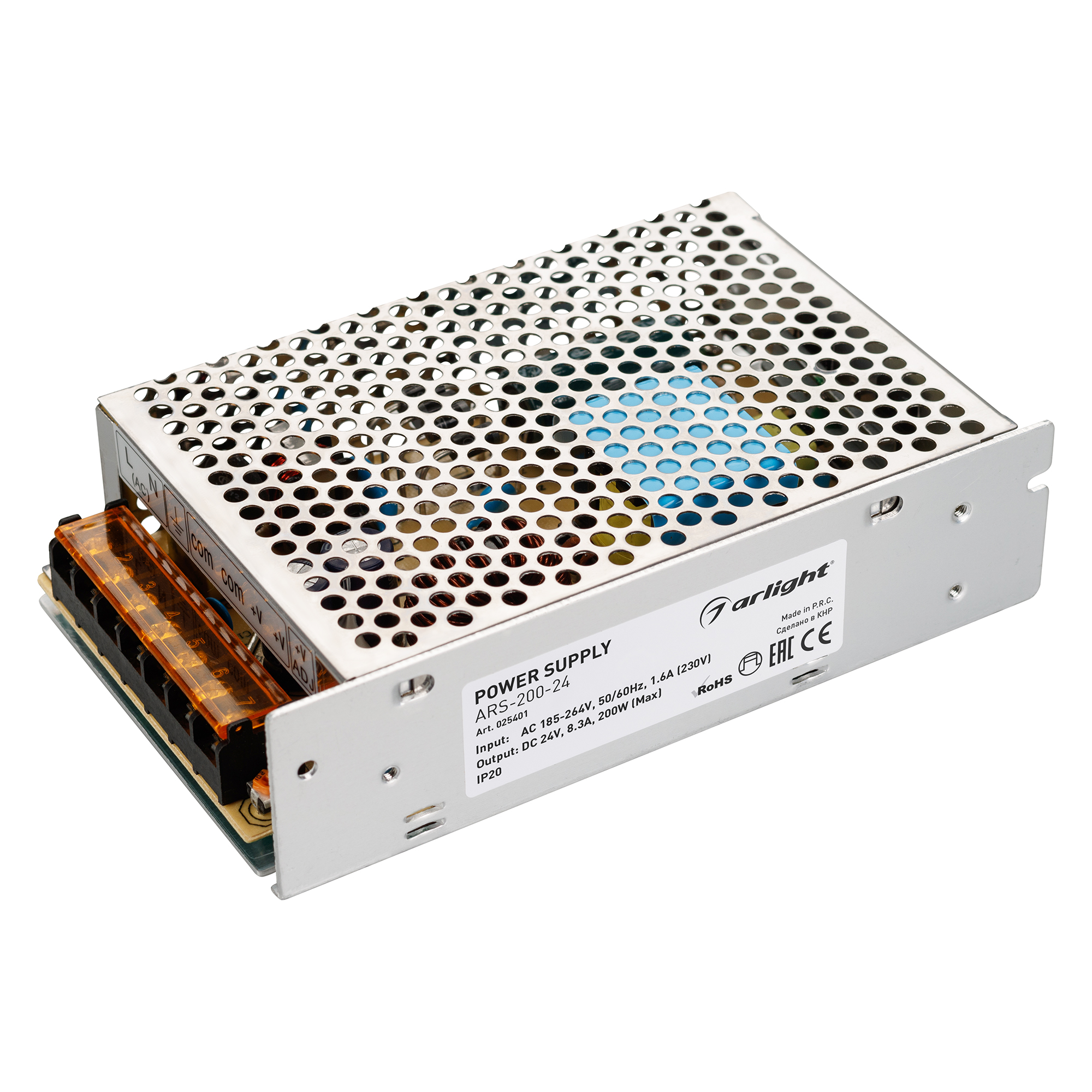 Изображение товара ARS-200-24 LED-драйвер 24V 8.3A 200W IP20