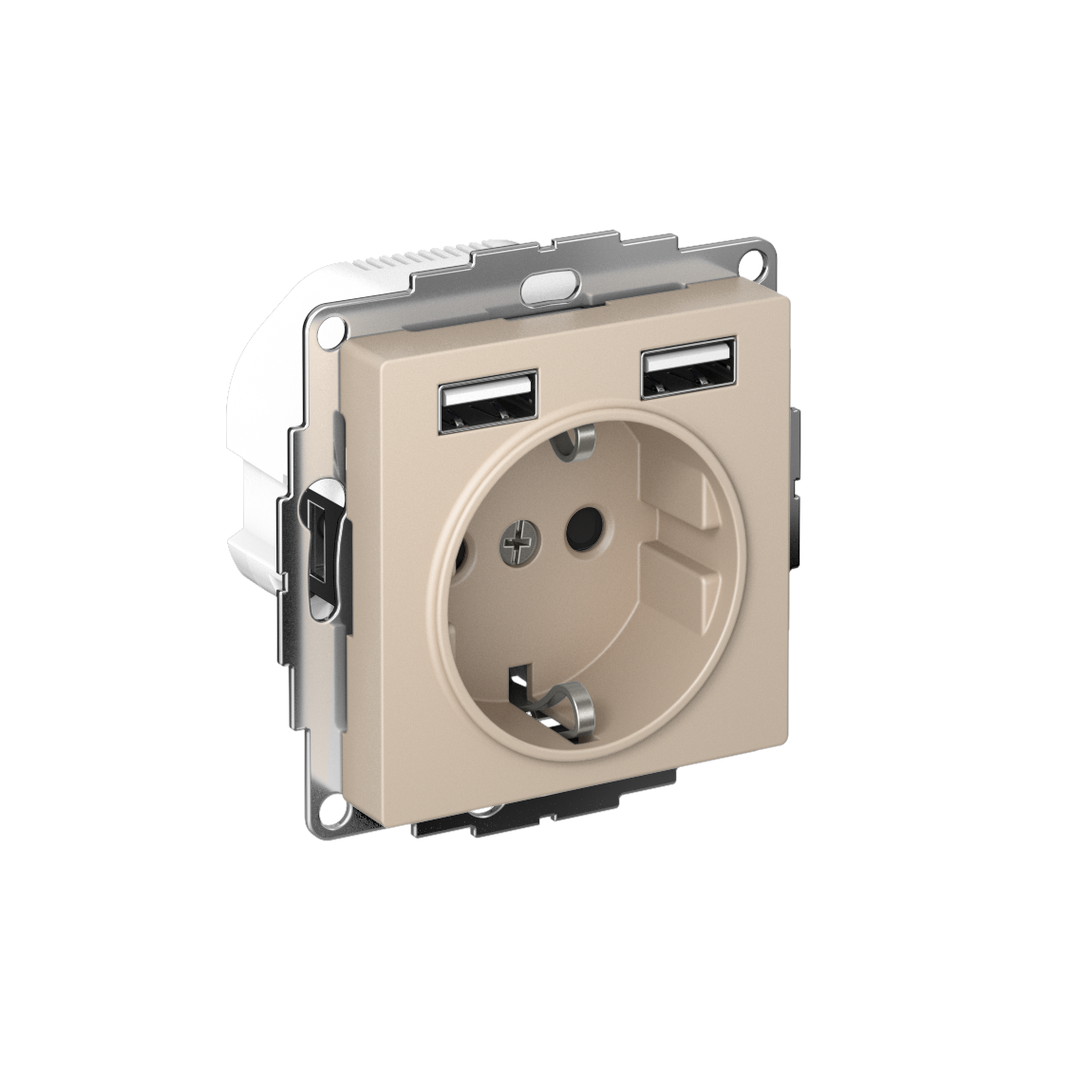 Изображение товара AtlasDesign песочная розетка 16A с USB A+A