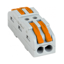 Изображение товара EKF PROxima Строительно-монтажная клемма СМК 222-422 проходная 2 полюса 0,08-4мм2 (25шт.).